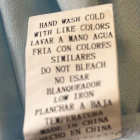 Maniju Light Blue Lace & Mesh Top Prom Formal Gown Sz 3X NWOT - Picture 10 of 10